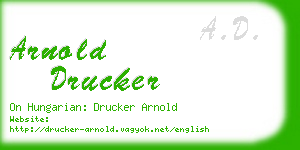 arnold drucker business card